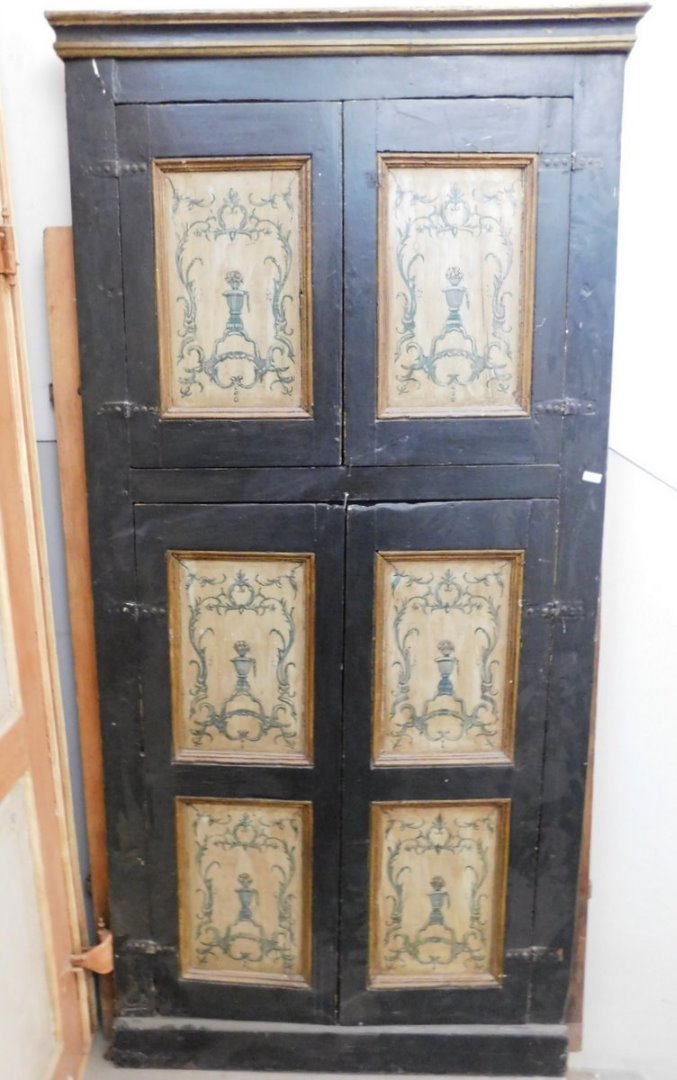 stip195 placard a muro laccato , quattro ante
